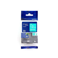 HellermannTyton : HTZ Label Tape 12mm x 5m White/Green - (HTZ12WHGR)