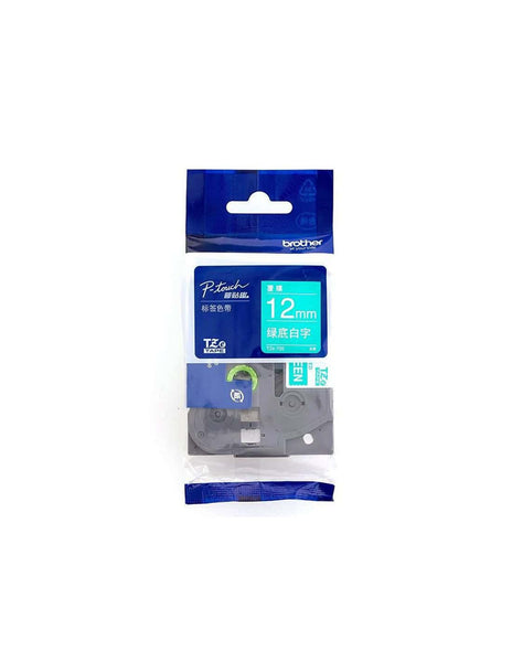 HellermannTyton : HTZ Label Tape 12mm x 5m White/Green - (HTZ12WHGR)
