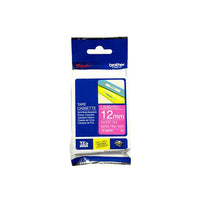 HellermannTyton : HTZ Label Tape 12mm x 5m White / Pink - (HTZ12WHPK)