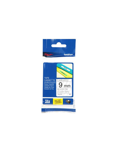 HellermannTyton : HTZ Label Tape 9mm x 8.0M  on Clear - (HTZ121)