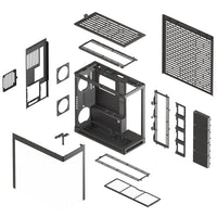 Aerocool HAVN HS 420 Base Edition Black EATX case - Supports up to 11 fans (0 incl) - 4x 3.5'' or 8x 2.5'' - 420mm Radiator. Aerocool