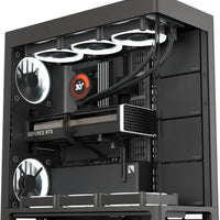 Aerocool HAVN HS 420 Base Edition Black EATX case - Supports up to 11 fans (0 incl) - 4x 3.5'' or 8x 2.5'' - 420mm Radiator. Aerocool