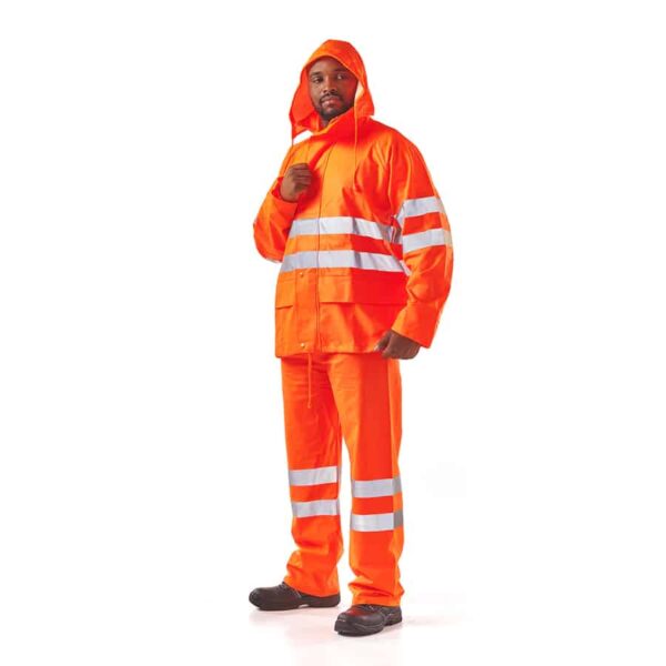 DROMEX RAIN SUIT PU HYDROPLUS ORG [2XL]  DB-HYDROPLUS-2XL