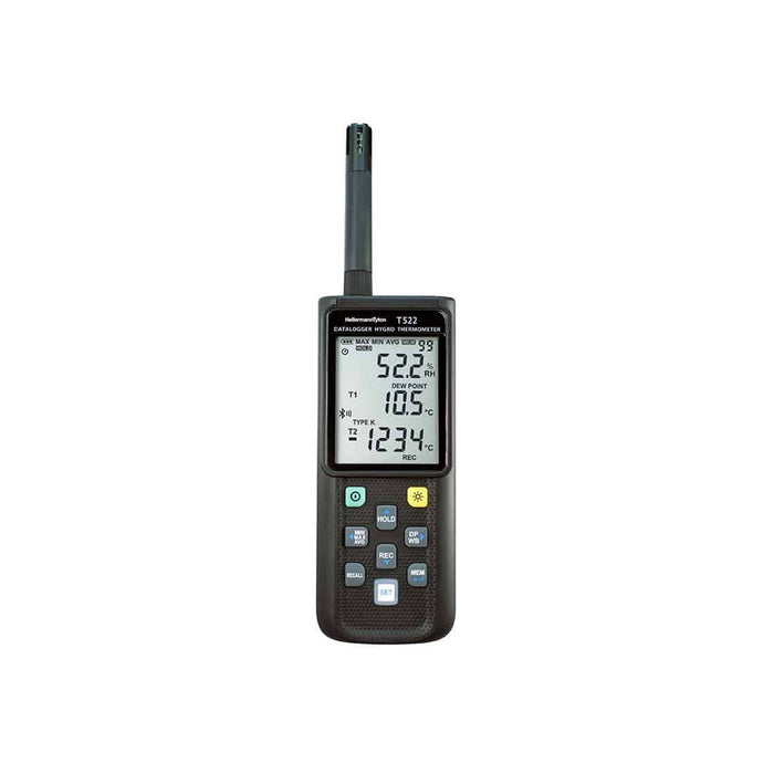 HellermannTyton T522 Hygro Thermometer: Wireless Data Logger for Temperature & Humidity Measurement