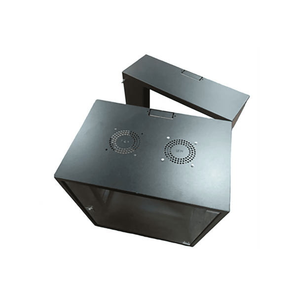 Zone Lite 15U 400+200mm Swing Frame Black Wall Mount Cabinet