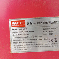 Martlet Dust Extractor Outlet for Jointer Surface Planer 254Mm – MM250PT-DEO