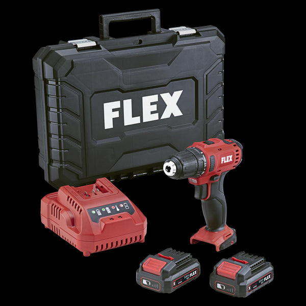 Flex 'Drill/Driver, Promotional pack, 2x2.5Ah battery, charger, LD, in CC 450561