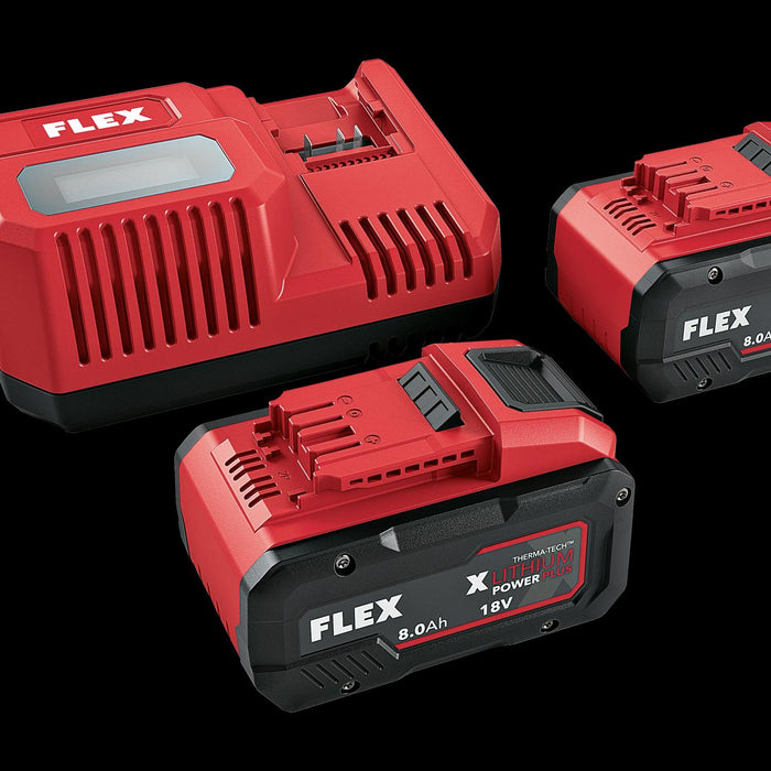 Flex Power pack with intelligent charger & 2x 8.0Ah batteries 533175