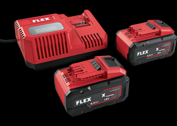 Flex Power pack with intelligent charger & 2x 8.0Ah batteries 533175