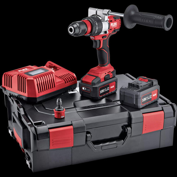 Flex Impact Drill Driver Set, brushless, 2 x 5.0Ah battery, in a L-BOXX 504904