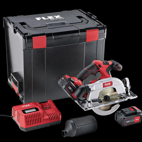 Flex Circular Saw Set, brushless, 2 x 5.0Ah battery, i-charger, in CC 454028