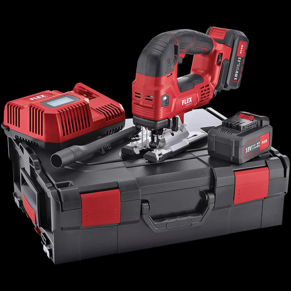 Flex Jigsaw, brushless set c/w 2x 2.5Ah batteries, i-charger in L-BOXX 489786