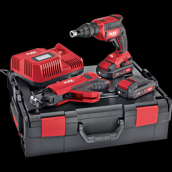 Flex Cordless Drywall Screwdriver 18V with screw magazine attachment 466824