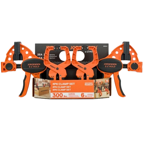 PONY JORGENSEN 4PC CLAMP SET 2 X 6' 150MM TRIG