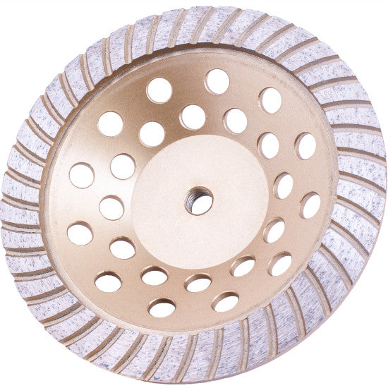 Tork Craft Dia. Cup Wheel 180 Mm X 22.23 Mm Turbo Cold Pressed Economy Tccw40180 5