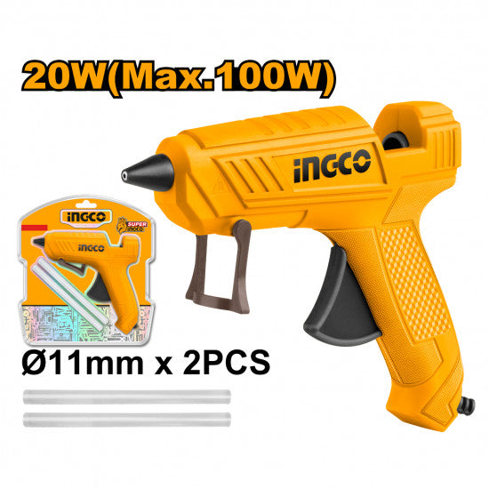 INGCO Glue Gun 100w + 2pc G/stick GG148