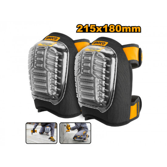 INGCO PPE Knee Pads HKPT0101 - Professional Knee Protection, 215x180mm, Durable Workwear Gear, Construction Safety