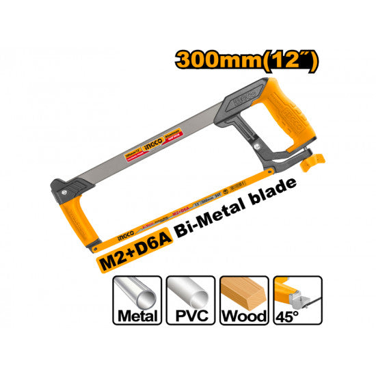 INGCO Hacksaw Frame 300mm S/grip HHF3008
