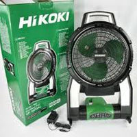 Hikoki UF18DSAL Cordless Fan - Portable Rechargeable Fan for Jobsite, Camping, and Home Use