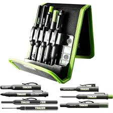 TRACER 5PC Construction Marker Kit with Case - 5-AMK5