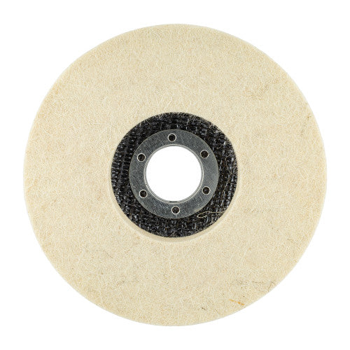 FELT DISC WOOL SMOOTH 115MM X 22.23MM TCFD POLISHING - TCWF115-2