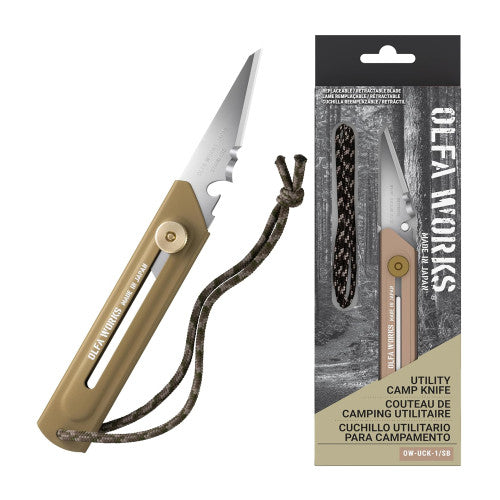Olfa Olfa Utility Camp Knife Sand Colour Ctr Ow Uck 1 Sb Dsb
