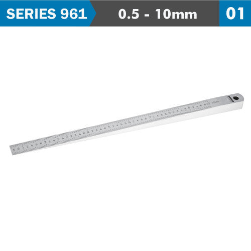 Accud Taper Gauge 0.5 10 Mm 0.05 Mm Grad. 0.05 Mm Acc. S/Steel Ac961 010 05