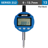 Accud Digital Indicator Flat Back 12.7 Mm/0.5' Ac212 010 12