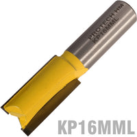Pro Tech Straight Bit 16 Mm X 31 Mm Cut 2 Flute Metric 1/2' Shank Kp16 Mm L