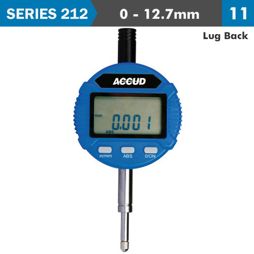 Accud Digital Indicator Lug Back 12.7 Mm/0.5' Ac212 010 11
