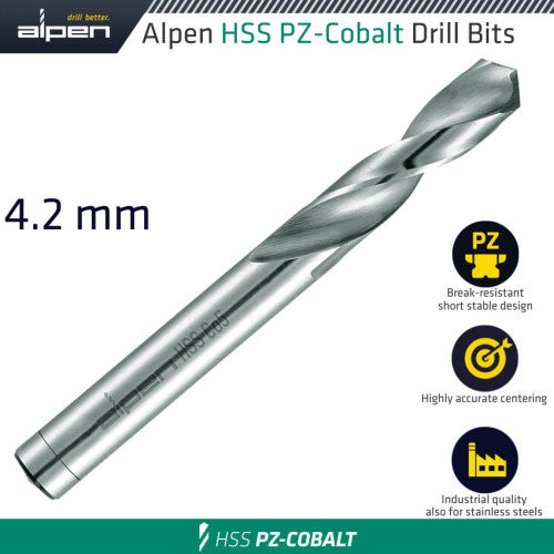Alpen Alpen Cobalt Drill Short Bulk 4.20 Mm Alp9010042