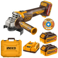 Ingco |  Brushless Grinder (1200W) – 115mm with 2x 5Ah Battery and Charger - CAGLI2211532