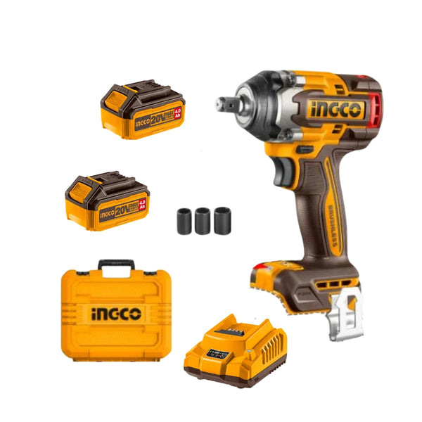 Ingco | 20V impact wrench 500nm brushless (tool only) - CIWLI20501