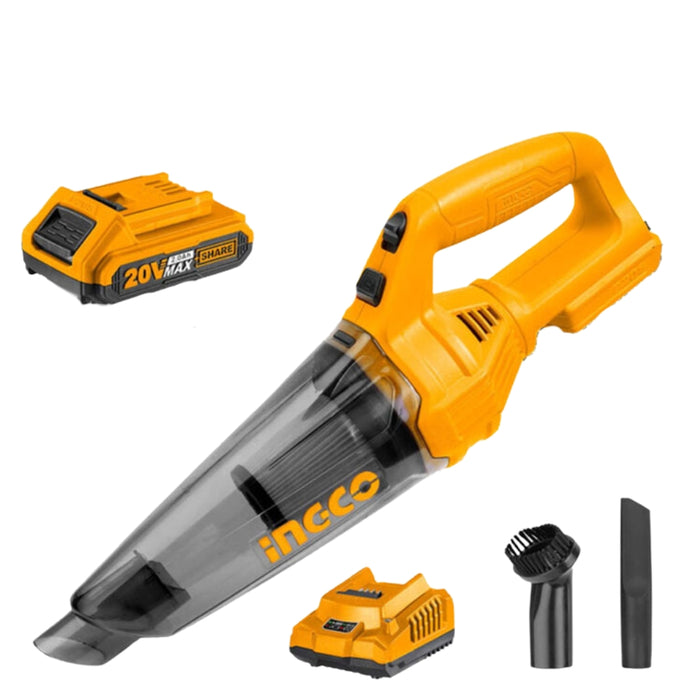 Ingco | Lithium -Ion Vacuum Cleaner (20V) with 2.0Ah Battery and Charger - CVLI20126