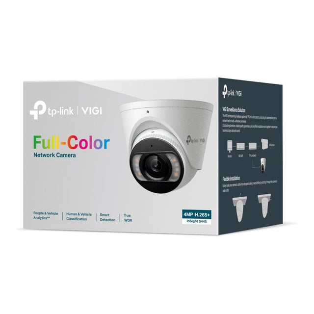 TP-LINKVIGI INSIGHT S385 8 MP OUTDOOR FULL-COLOUR BULLET NETWORK CAMERA (4MM LENS) - CAM-S385-4MM