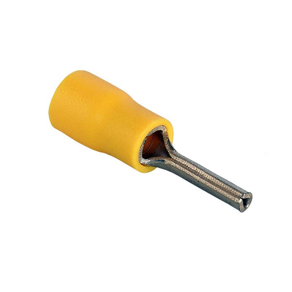 HELLERMANNTYTON Pre-Insulated Pin Terminal - Yellow 13mm Electrical Connector - Wire Terminal