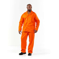 DROMEX Conti Jacket J54: Orange workwear suit for men. Safety apparel available at chavda.com.