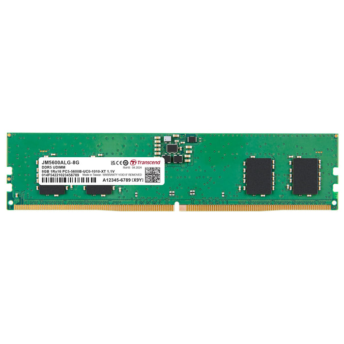 TRANSCEND JET MEMORY 8GB DDR5-5600 LONG DIMM 2RX8 CL46  (1Gx16)x4 Transcend
