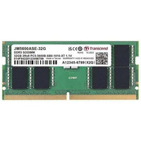 TRANSCEND JET MEMORY 32GB DDR5-5600 Unbuffered NOTEBOOK SO-DIMM 2RX8 CL46  (2Gx8)x16 Transcend