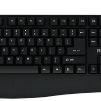 RCT Wired USB Keyboard & Mouse Combo | 104-Key Membrane Keyboard | AI Tool Key | Optical Mouse; 1000-3200 DPI RCT Peripherals