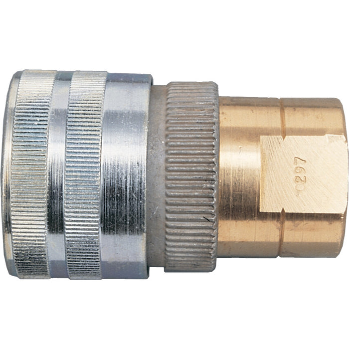 Schrader ACS202 Heavy Duty Coupling G1/4 Female - Pneumatic Quick Connect Air Hose Connector - Durable Metal Construction