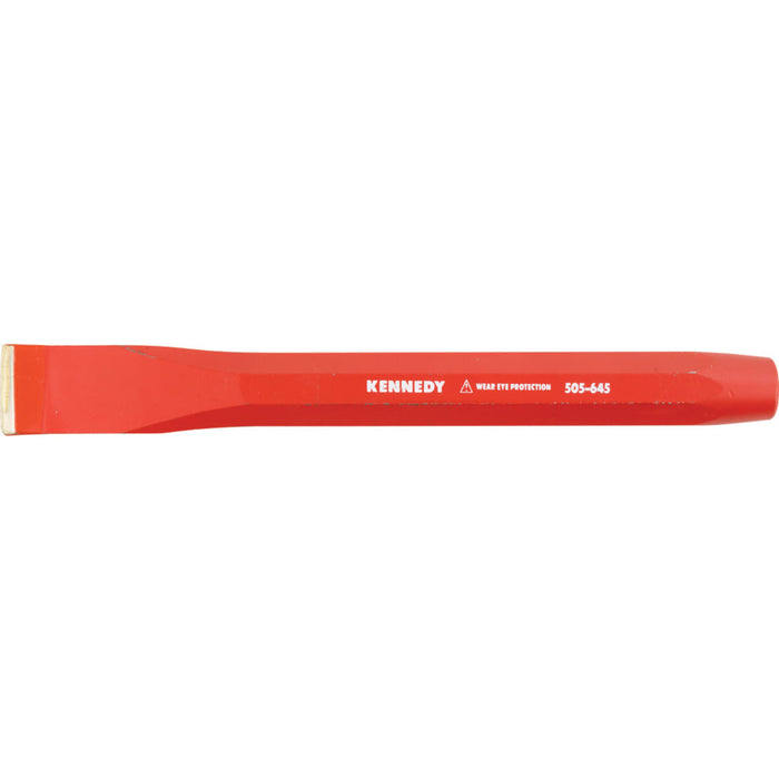 Kennedy Cold Chisel 25x230mm - Flat Head Steel Tool for Metalworking and Construction