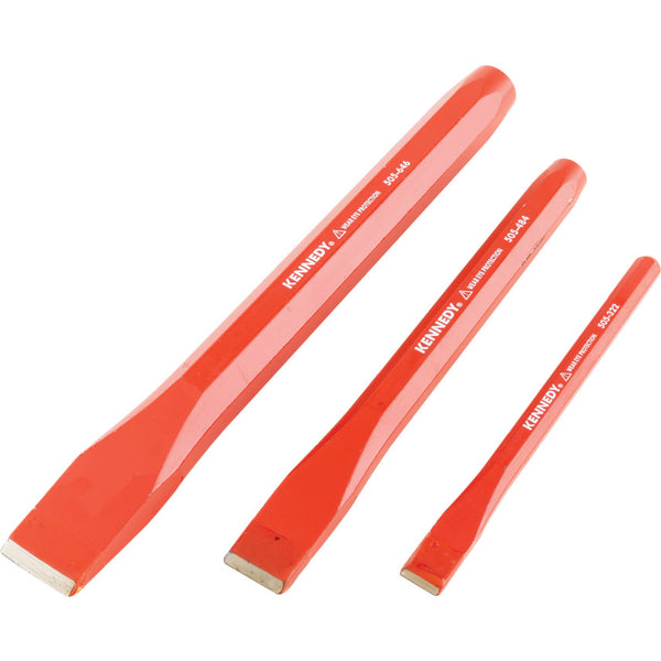 Kennedy 6"x1/2",8"x3/4",10"x1" COLDCHISEL SET