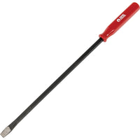 KENNEDY 450MM Straight Blade Pry Bar with Red Plastic Handle. Strong and durable tool for prying, lifting, and demolition.