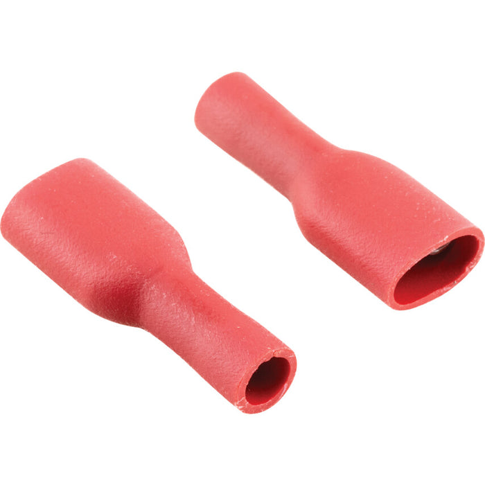 KENNEDY 6.30mm Red Insulated Female Push-On Terminal Connectors - Pack of 100