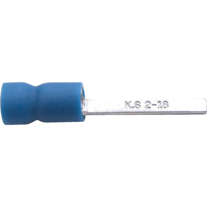 Kennedy 9mm Blue Blade Terminal - Electrical Connector, Pack of 100 - Insulated Wire Crimp