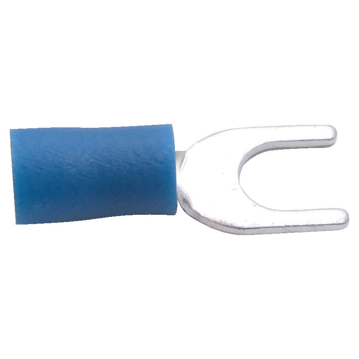 KENNEDY 5mm Blue Fork Terminal - Electrical Wire Connector, Spade Terminal