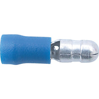 Kennedy 5.0mm Male Bullet Connector (Blue) - Electrical Terminal, Wire Connector