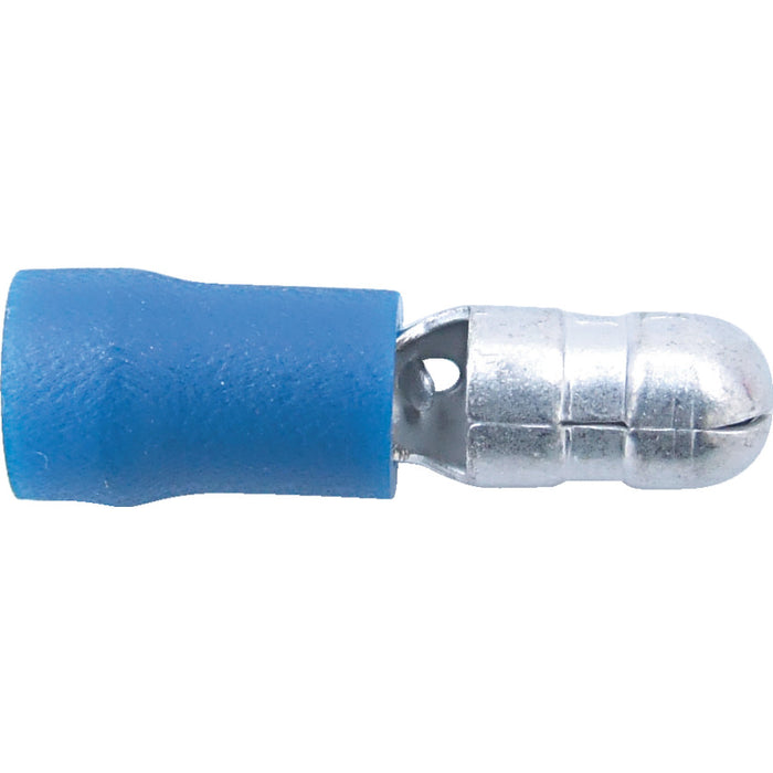 Kennedy 5.0mm Male Bullet Connector (Blue) - Electrical Terminal, Wire Connector