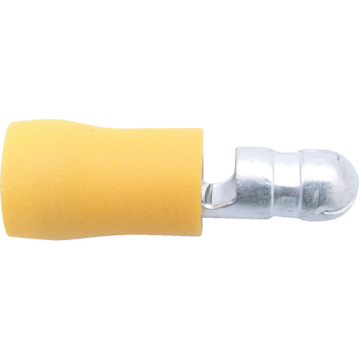 Kennedy 5.00mm Yellow Male Bullet Connector - Electrical Terminal - PK-100